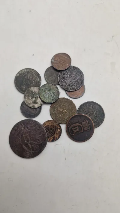 Samling danske mønter. Originale