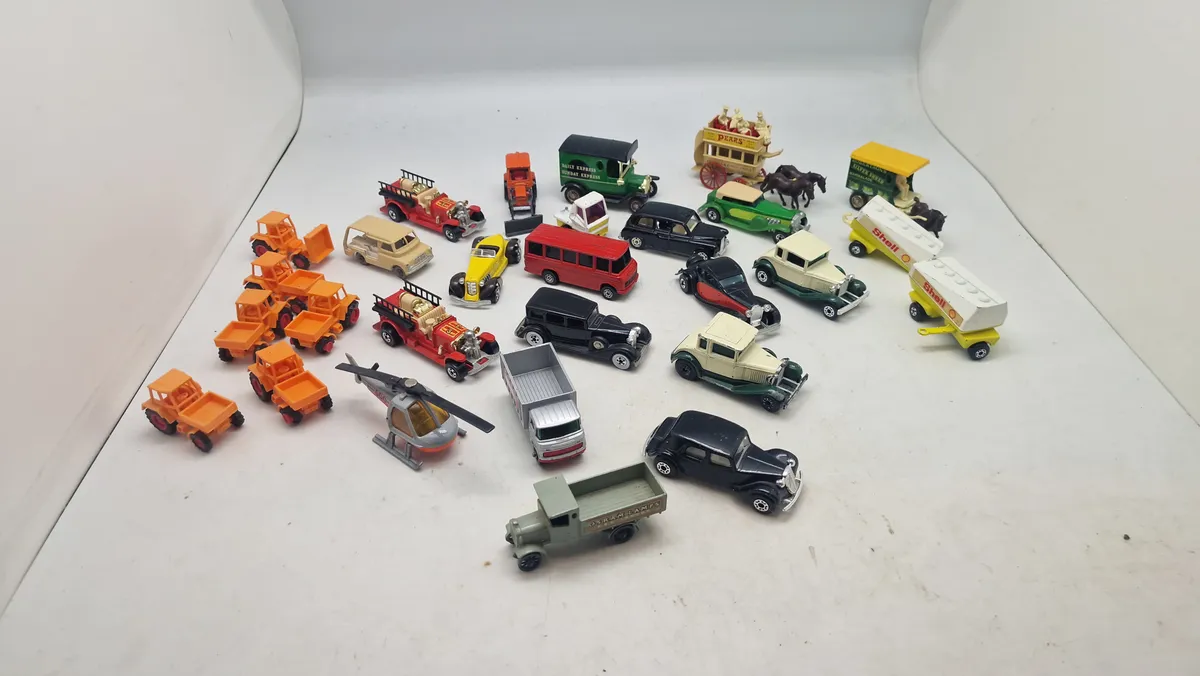 Samling legetøjsbiler