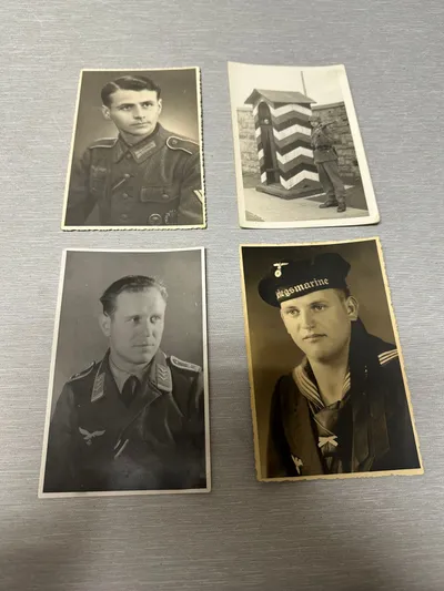 Original Tyske WW2 portrætter i postkort størrelse