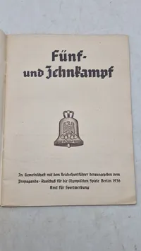 Olympiade hæfter fra 1936. Originale