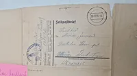 Waffen SS feltpost skrevet afDansk frivillig fra regiment Nordland og sendt til dk. Originalt