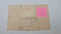 Waffen SS feltpost skrevet afDansk frivillig fra regiment Nordland og sendt til dk. Originalt