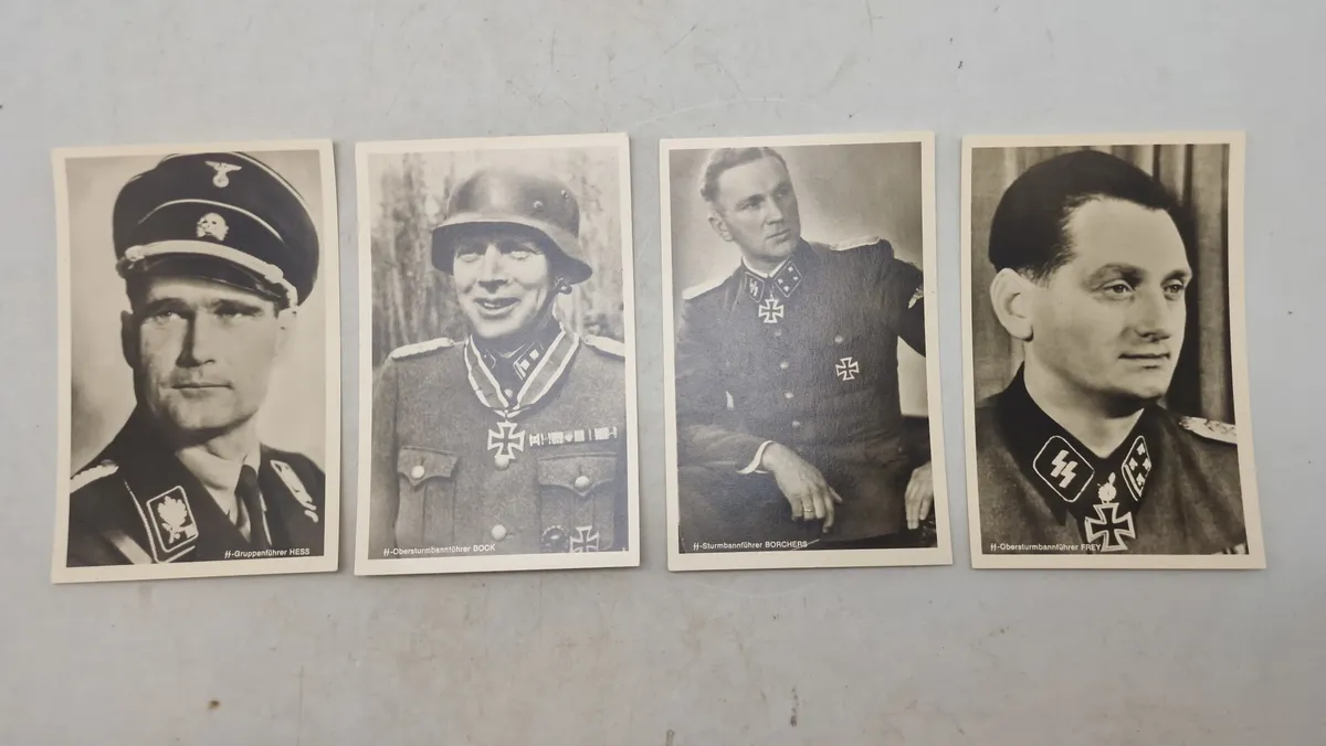 Samling postkort med ritterkreuzträgere. genoptryk