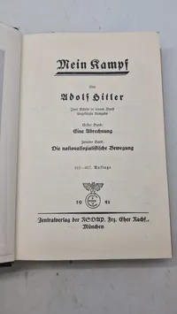Bryllupsudgave af Mein Kampf. Original