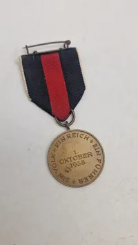 Medaille zur Erinnerung an den 1. Oktober 1938. Original