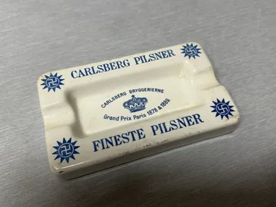 Originalt Carlsberg askebæger med soltegn