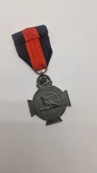 Belgisk Yser-kors (Yser-medalje) fra 1. verdenskrig, indstiftet i 1934 for at ære soldater, der kæmpede ved Yser-floden i oktober 1914. Original