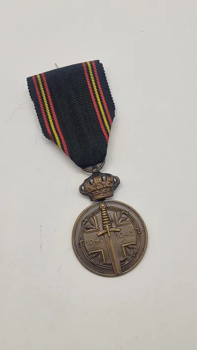 Belgisk krigsfange-medalje fra 1940-1945. Original