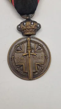 Belgisk krigsfange-medalje fra 1940-1945. Original