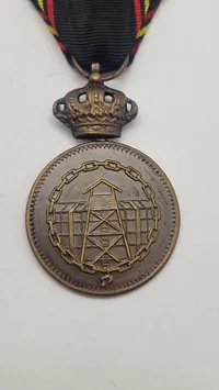Belgisk krigsfange-medalje fra 1940-1945. Original