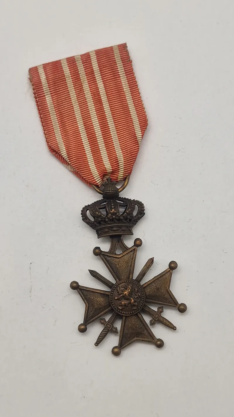 Belgisk Croix de Guerre, ww1. Original