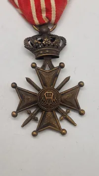 Belgisk Croix de Guerre, ww1. Original