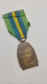 Belgisk erindringsmedalje for den etiopiske kampagne (Médaille Commémorative de la Campagne d'Ethiopie), der blev etableret i januar 1947. Original