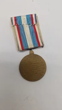 Fransk "Médaille commémorative des opérations de l'ONU en Corée" (Minde-medalje for De Forenede Nationers operationer i Korea). Original