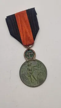 Belgisk Yser-medalje (IJzer-medalje), en militær udmærkelse fra Første Verdenskrig, der markerer slaget ved Yser. Original