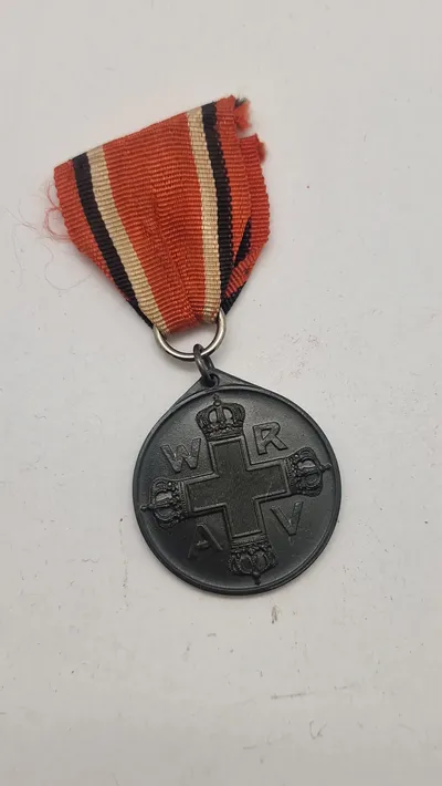 Pre-WWI Imperial German Prussian Red Cross Medal 3rd Class 1898 . Original
