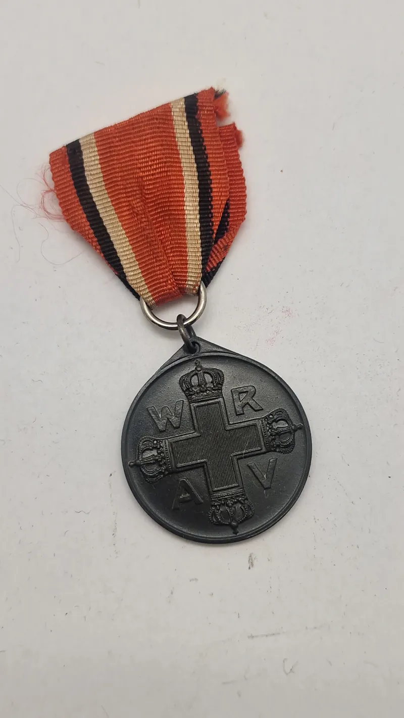 Pre-WWI Imperial German Prussian Red Cross Medal 3rd Class 1898 . Original
