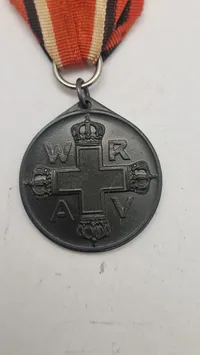 Pre-WWI Imperial German Prussian Red Cross Medal 3rd Class 1898 . Original
