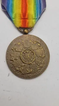 Belgisk Victory Medal, ww1. Original