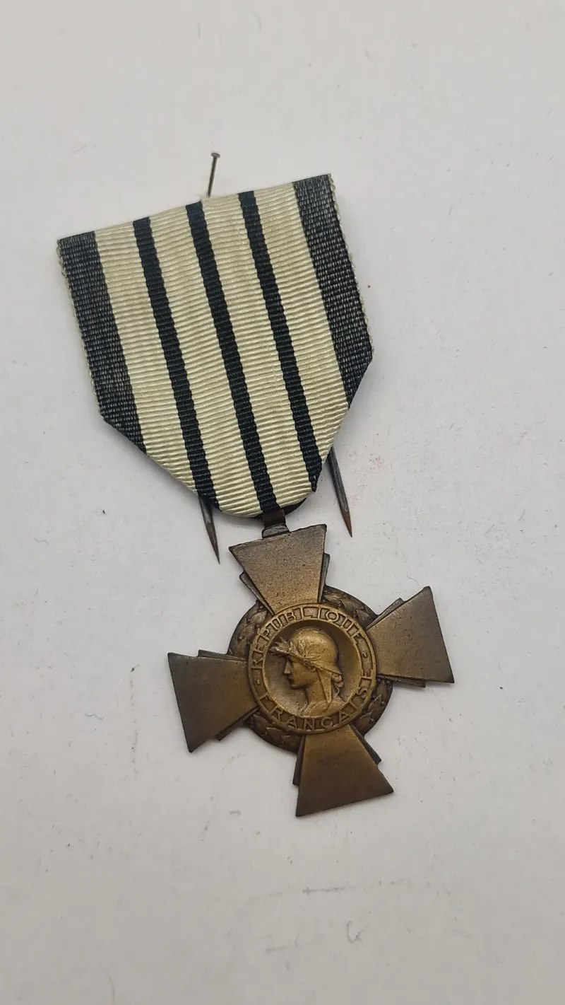Fransk Croix du Combattant (kombattantkors), ww2. Original