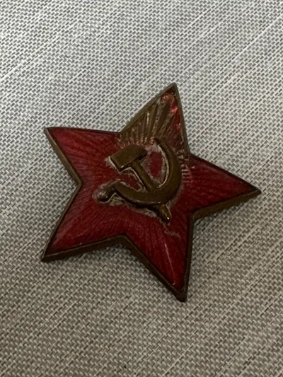 Original Russisk WW2 kasket stjerne