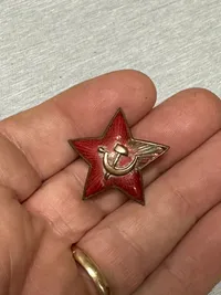 Original Russisk WW2 kasket stjerne