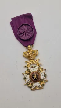 Belgisk OFFICIER DE L'ORDRE DE LÉOPOLD. Original