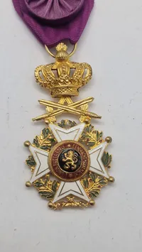 Belgisk OFFICIER DE L'ORDRE DE LÉOPOLD. Original