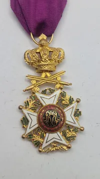 Belgisk OFFICIER DE L'ORDRE DE LÉOPOLD. Original