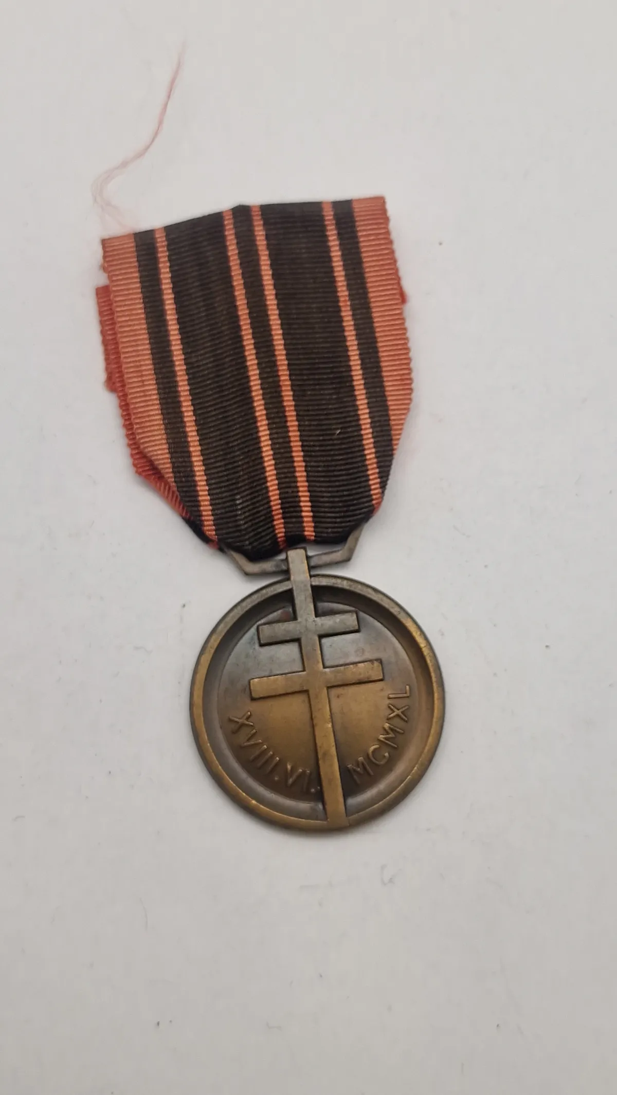 Fransk Médaille de la Résistance (Modstandsmedalje), ww2. Original