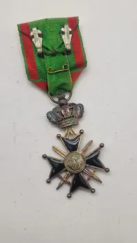 Belgisk Military Cross, 1st Class. Original
