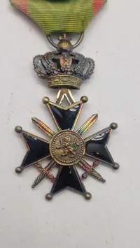 Belgisk Military Cross, 1st Class. Original
