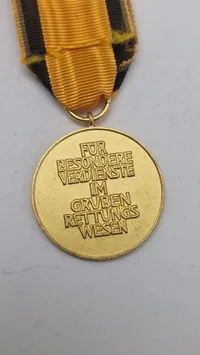 DEUTSCHES GRUBENWEHR-EHRENZEICHEN 1. KLASSE - BRD. Original