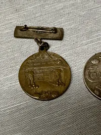 Samling Carlsberg medaljer, soltegn mm.