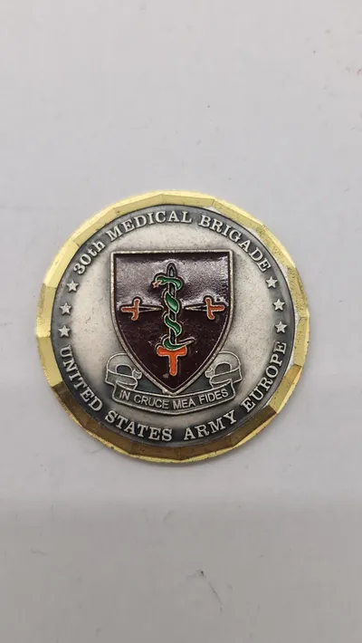 Challenge Coin fra 30th Medical Brigade i United States Army Europe