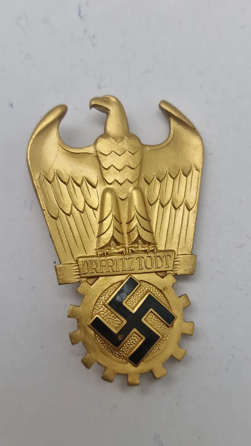 Dr. Fritz Todt abzeichen. Lavet hos Souval lige efter krigen