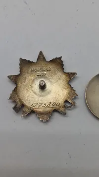 Sovjetisk order of the Patriotic War, nummereret. Original