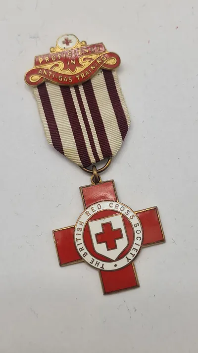 Brittisk Proficiency in Red Cross Nursing' medal. Original
