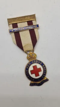 British Red Cross Society 3 Years Service Medal. Original