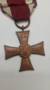 Polsk  "Krzyż Walecznych" (Tapperhedskorset). ww2. Original