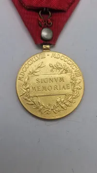 Østrig-Ungarsk Jubilæumsmedalje for Franz Joseph I, også kendt som "Signum Memoriae", fra 1898. Original
