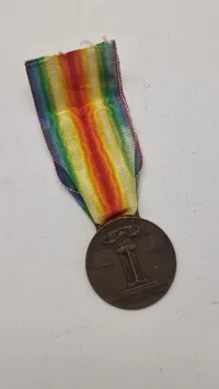 Italiensk Medaglia interalleata della Vittoria medalje, ww1. Original