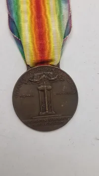 Italiensk Medaglia interalleata della Vittoria medalje, ww1. Original