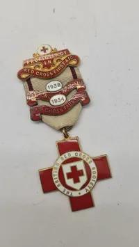 British Red Cross Society Proficiency in First Aid-medalje, ww2. Original