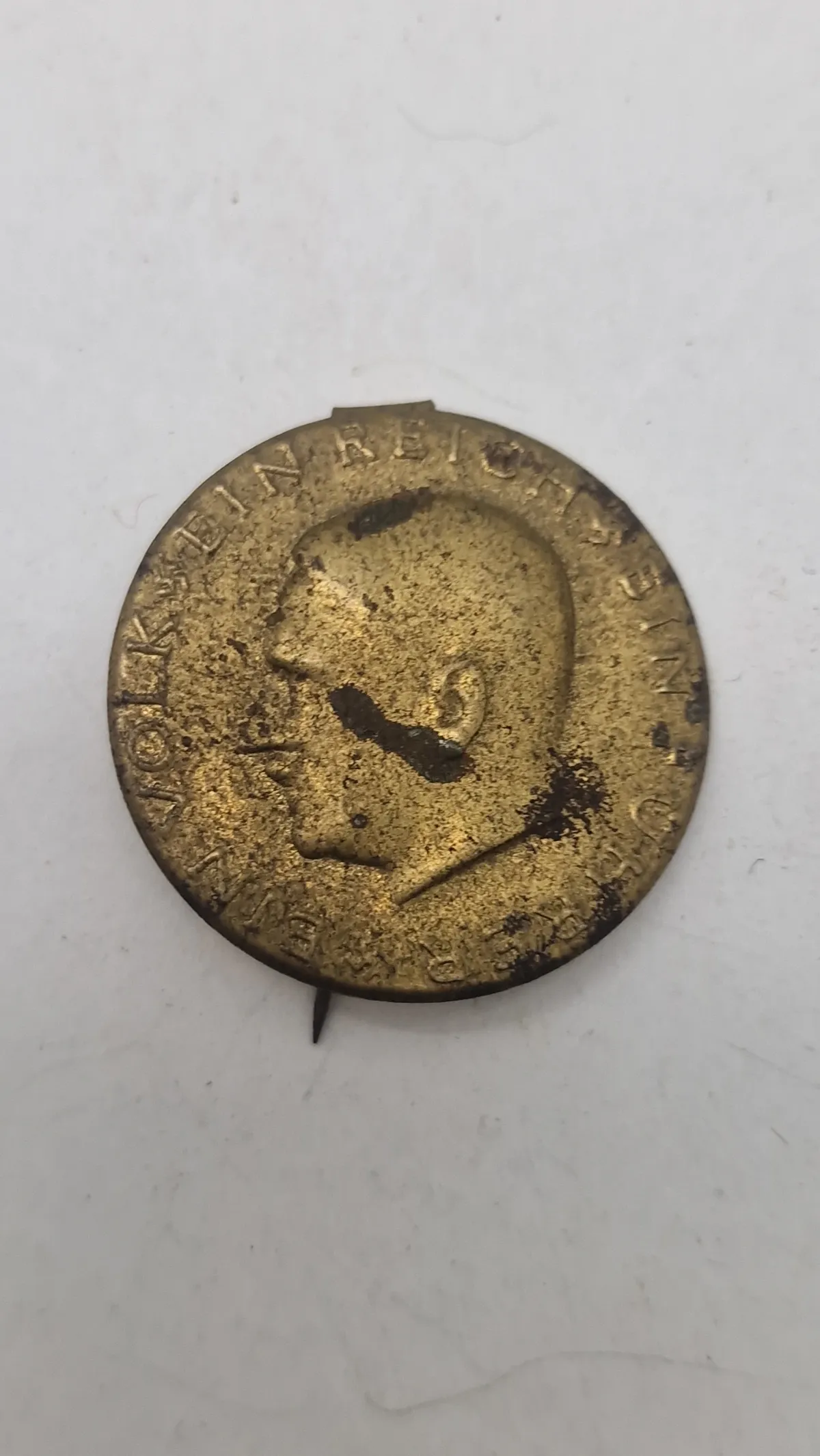 Adolf Hitler pin. Original