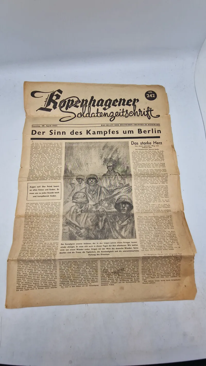 Kopenhagener Soldatenzeitschrift. den sidste 29/4 1945  Original