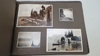 Dansk fotoalbum fra rejse i Tyskland og Italien , Hitler og Musselini. Original