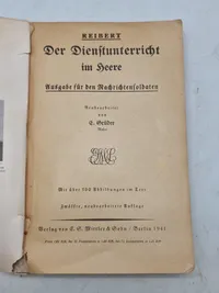 Originale tyske ww2 undervisnings hæfter