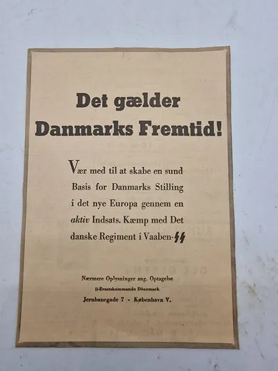 Original hverveannonce - Waffen SS