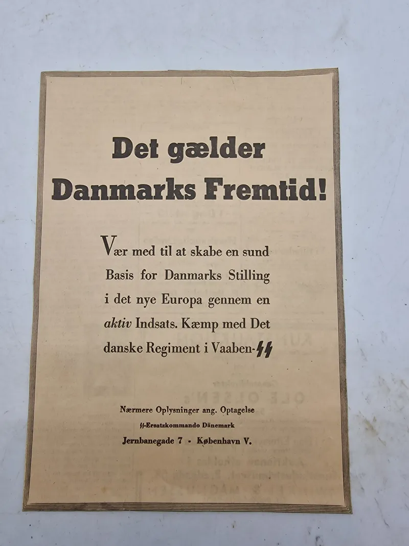 Original hverveannonce - Waffen SS